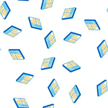 Directory folder isometric icon seamless pattern Stock Illustration