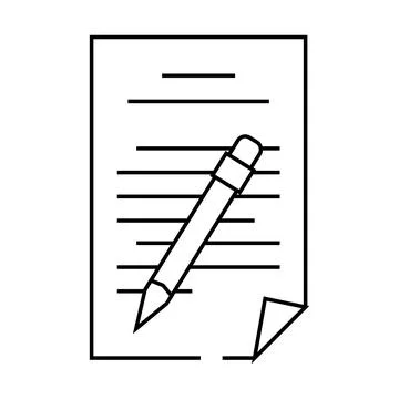 Directory folder line icon vector illustration Stock Illustration