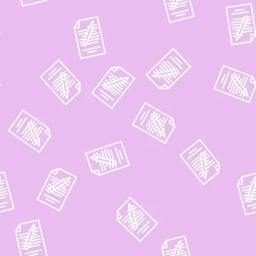 Directory folder line vector seamless pattern Illustrazione stock