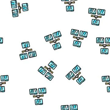 Directory folder vector seamless pattern 库存插图