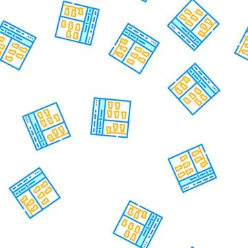 Directory folder vector seamless pattern Stock Illustration