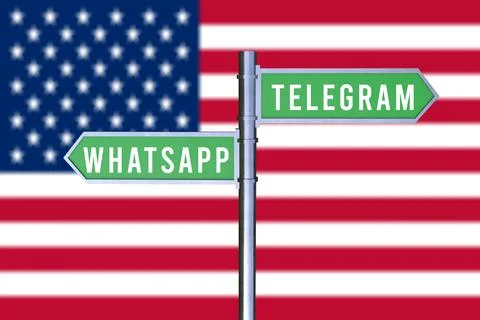 Directory that indicates the address to choose between two social networks, W Stock Illustration