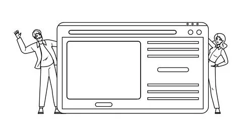 Directory search engine marketing sem vector Illustrazione stock
