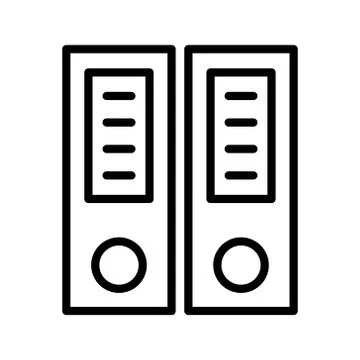 Directory thin line icon Stock Illustration