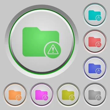 Directory warning push buttons イラスト素材