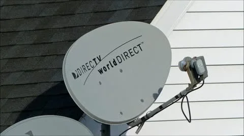 DirecTV Dish satellite loop Stock Footage 21471219