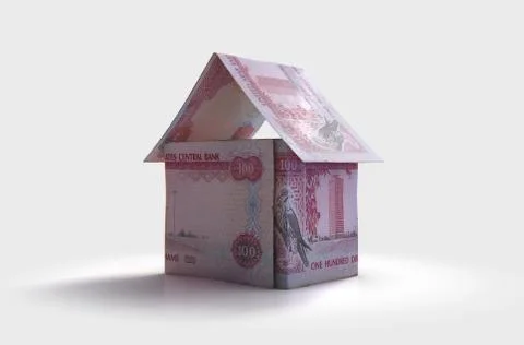 Dirham Bank Notes House Stock Photos