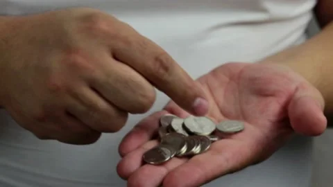 Dirham coins Stock Footage 237943856