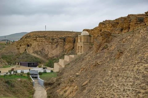 Diri-Baba Mausoleum-Mosque in the vicinity of Shamakhi Stock Photos