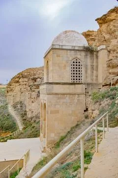 Diri-Baba Mausoleum-Mosque in the vicinity of Shamakhi Stock Photos