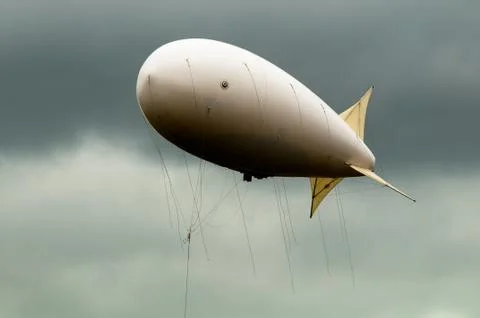 Dirigible in the sky Stock Photos
