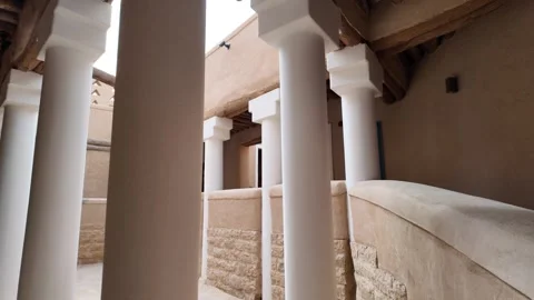 Diriyah, Riyadh, Saudi Arabia: exploring the historic mud-brick architecture Stock Footage 304491618