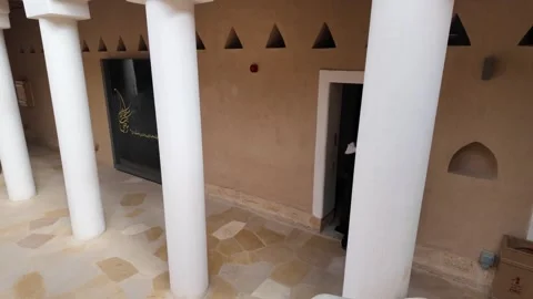 Diriyah, Riyadh, Saudi Arabia: exploring the historic mud-brick architecture Stock Footage 304582895