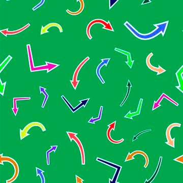 Dirrerent Colorful Arrows Seamless Pattern Stock Illustration