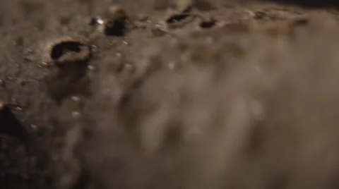 Dirt and mud close up in slowmotion Stock Footage 68145578