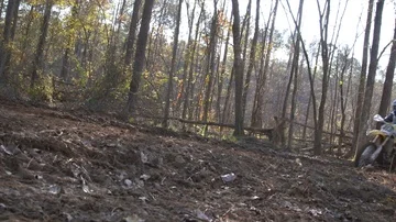 Dirt bikes on off road course Stock Footage 85729182