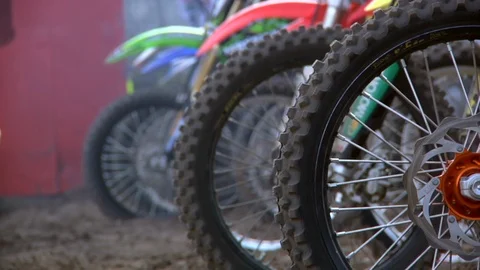Dirt Bikes Start Gate Stock Footage 109006608