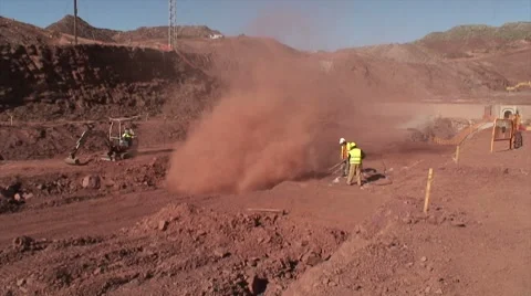 Dirt blower Stock Footage 7749394