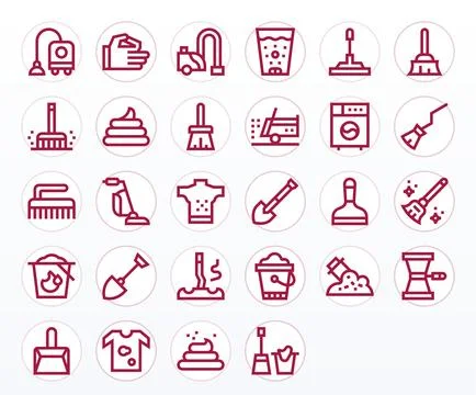 Dirt Digital Vector Pack containing 28 Display Perfect Bold Line High Resol.. Ilustración de archivo