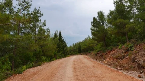 Dirt Mountain Road Stock Footage 85198881