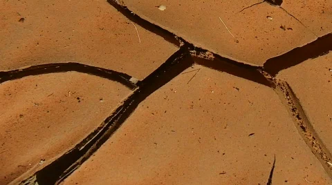 Dirt mudcracks cg Stock Footage 264791