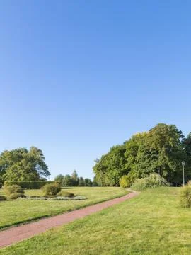 A dirt path in the park Stock Photos
