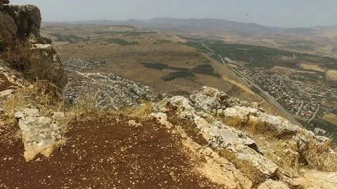 Dirt Path on Top of Mount Arbel Israel Stock Footage 77614485