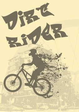 Dirt rider Stock Illustration