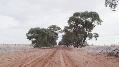 Dirt road between farms Stock Footage 131799863