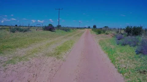 Dirt road drive Stock Footage 137915680