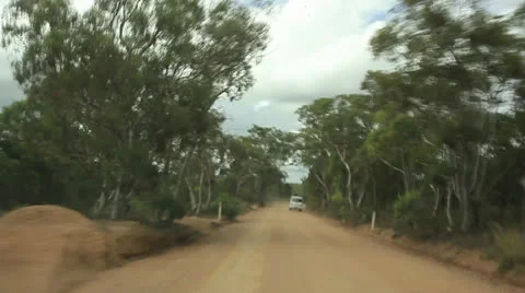 Dirt road driving Stock Footage 22542769