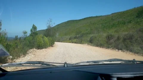 Dirt road driving Stock Footage 232761116