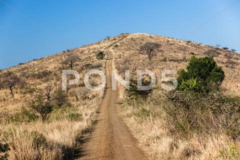 Dirt Road Hill Landscape Stock Photos