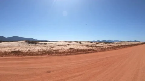 Dirt road view Stock Footage 136178467