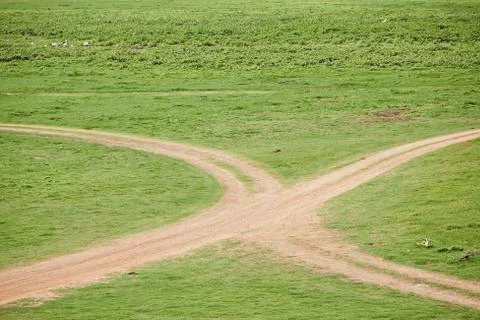 Dirt roads Foto stock