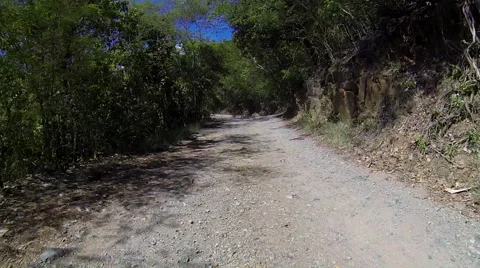 Dirt roads of USVI Stock Footage 41258936