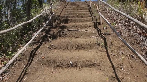 Dirt Staircase tilt up Video stock 89588186