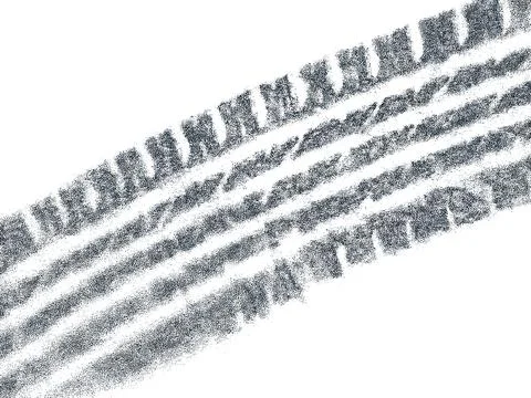 Dirt track from the car wheel protector. Stock Illustration