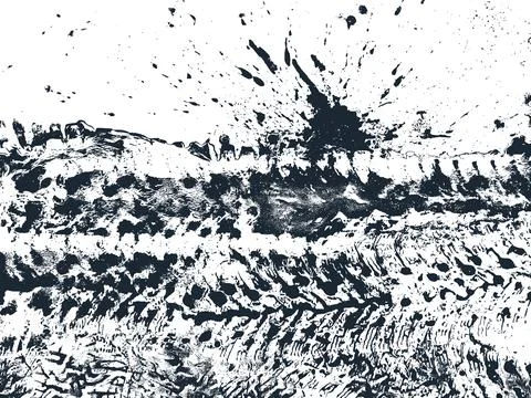 Dirt track from the car wheel protector. 스톡 일러스트
