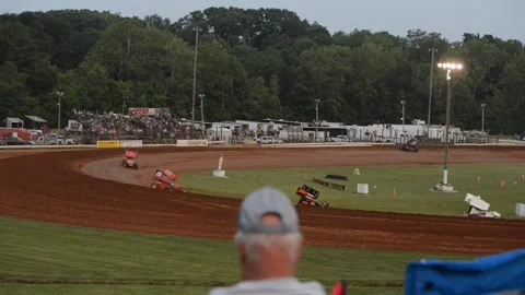 Dirt Track Racing Stock Footage 247848675