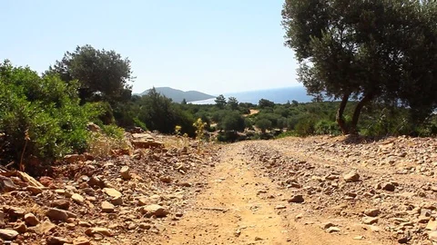 Dirt Track in Turkey Stock Footage 93781273