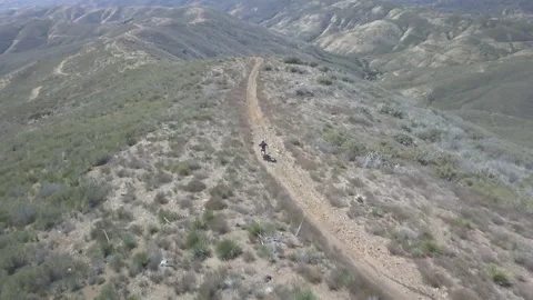 Dirtbiker on trail 库存影片 150071363