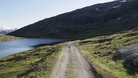 Dirtroad in the Mountains Stock Footage 84330226