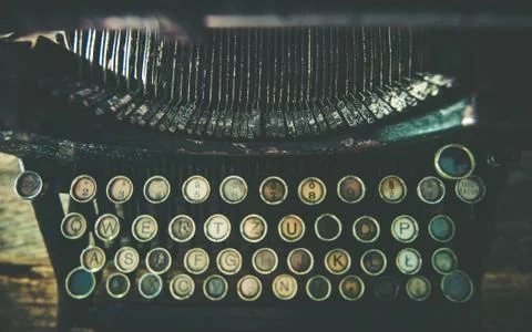 Dirty Aged Typewriter Stock Photos