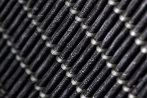 Dirty air filter. High efficiency air filter for HVAC system Foto stock