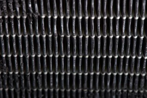 Dirty air filter. High efficiency air filter for HVAC system Stock Photos
