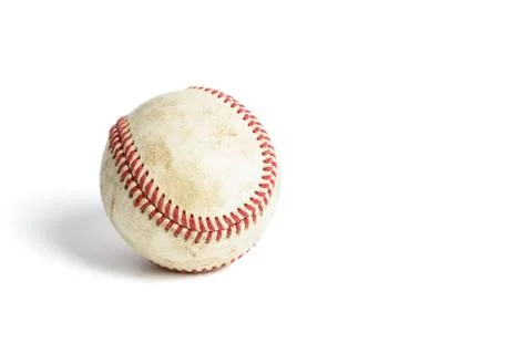 Dirty baseball isolated Stock Photos