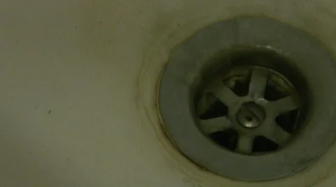 Dirty bath sink Video stock 28189583