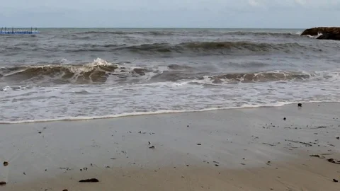 Dirty beach Stock Footage 81050141
