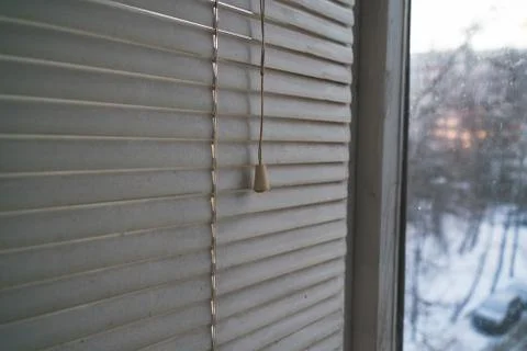 Dirty blinds Stock Photos